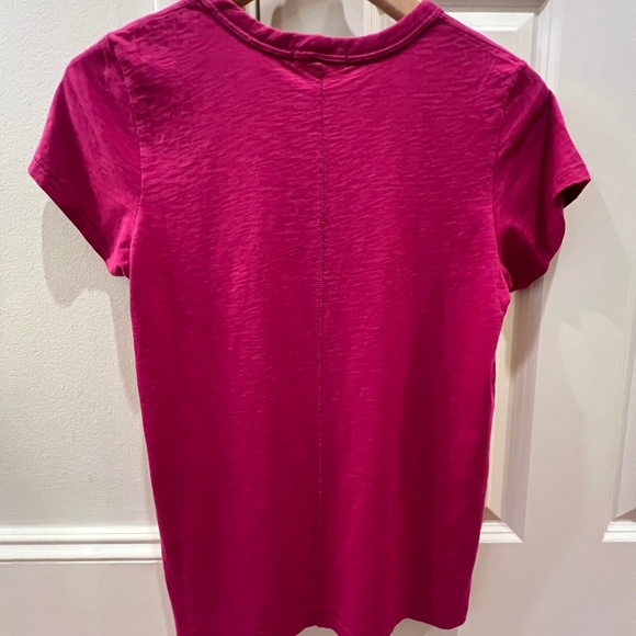 Rag & Bone, The Slub Tee, Crew - Fuchsia, M (NWT) - Picture 3 of 8